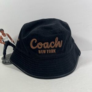 Coach 1941 Embroidered Denim Bucket Hat NWT